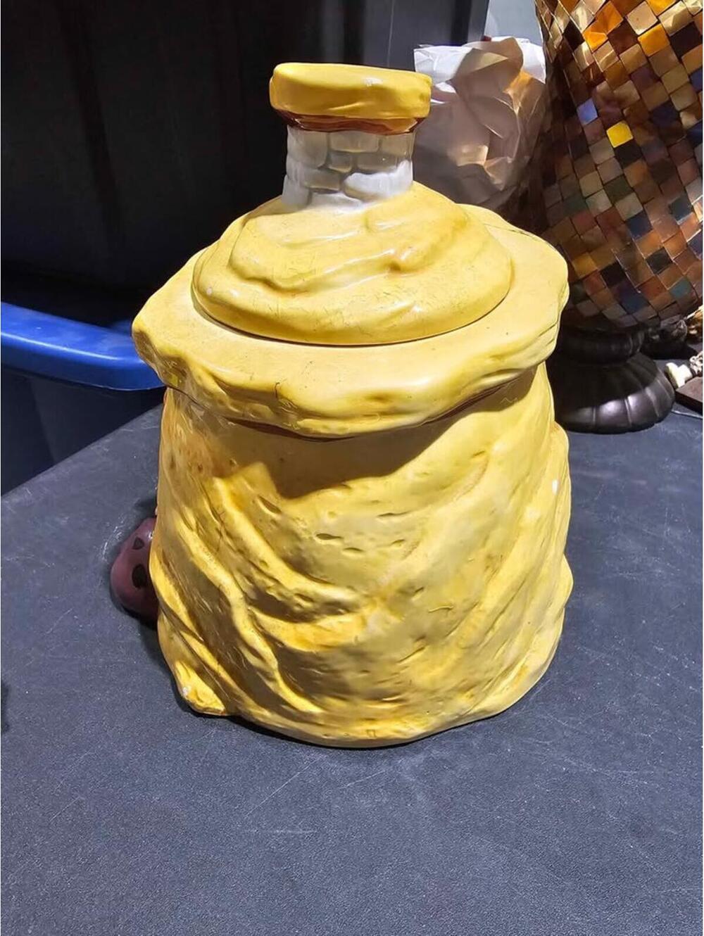 RARE VINTAGE HANNA BARBERA THE FLINTSTONES HOUSE COOKIE JAR ! 1990s - Picture 6 of 10